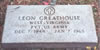Leon Greathouse tombstone
